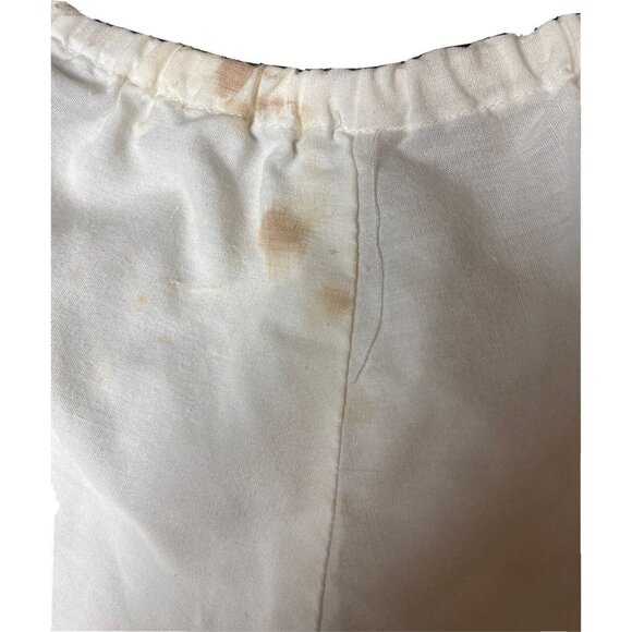 Vintage handmade white bloomers pantaloone size 4T with 16” waist DISTRESSED - Picture 3 of 11